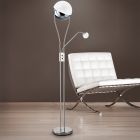 Chrom Stehlampe Retro, Xelly, 22W, 3000K LED, mit Schalter