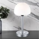 Nickel Tischleuchte Modern, Willem, 4W, 3000K LED, mit Schalter