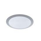 Silberne Deckenlampe Kunststoff, Ramsgate, 12W, 3000K LED