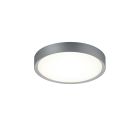 Silberne Badezimmer Deckenleuchte Kunststoff, Evelina, 18W, 3000K LED, IP44