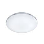 Chrom Badezimmer Deckenleuchte Kunststoff, Brunella, 18W, 3000K LED, IP44