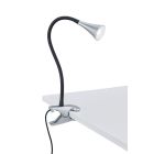 Graue Klemmspot Kunststoff, Yelaisa, 3W, 3000K LED, mit Schalter