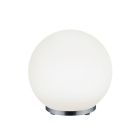 Chrom Tischleuchte Modern, Berkant, 5,5W, 3000K LED, mit Fernbedienung