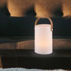 Weiße Außen Tischleuchte Modern, Marso, 1W, 3000K LED, IP44, mit Schalter