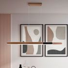 Messing Pendelleuchte Design, Dwayn, 48W, warm- bis kaltweiß einstellbare LED, mit Touch-Dimmer