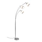 Weiße Bogenlampe Modern, Denley, mit Schalter