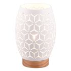 Weiße Tischleuchte Modern, Delana