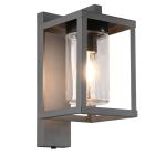 Anthrazit Außen Wandleuchte mit Dämmerungsmelder Modern, Reini, IP44