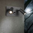 Anthrazit Außen Wandleuchte mit Bewegungsmelder Modern, Rufus, 3W, 3000K LED, IP54