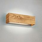 Holz Up down Wandleuchte Braun, Deka, 13W, 3000K LED