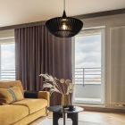 Holz Pendelleuchte Schwarz, Mirjan