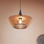 Holz Pendelleuchte Braun, Mirjan