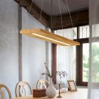 Holz Pendelleuchte Braun, Deka, 27W, 3000K LED