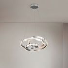 Nickel Pendelleuchte Modern, Elyse, 60W, in Lichtfarbe einstellbare LED