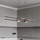 Schwarze Pendelleuchte Design, Sohaib, 37W, warm- bis kaltweiß einstellbare LED, 3-stufig dimmbar