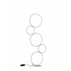 Weiße Stehlampe Modern, Robon, 36W, 3000K LED, mit Schalter