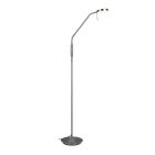 Nickel Bogenlampe Modern, Bilge, 12W, in Lichtfarbe einstellbare LED, mit Schalter
