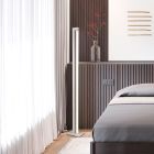 Weiße Stehlampe Modern, Raihana, 21W, White Switch LED, mit Touch-Dimmer