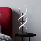 Chrom Tischleuchte Design, Sylvian, 20W, warm- bis kaltweiß einstellbare LED, mit Touch-Dimmer