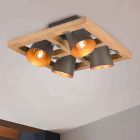 Nickel Deckenlampe Vintage, Keira