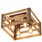Holz Deckenlampe Braun, Ekon