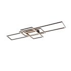 Anthrazit Deckenlampe Modern, Retan, 60W, warm- bis kaltweiß einstellbare LED, mit Fernbedienung