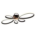 Schwarze Deckenleuchte Design, Vikash, 32W, 3000K LED, 3-stufig dimmbar