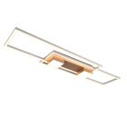 Braune Deckenlampe Design, Sohaib, 37W, warm- bis kaltweiß einstellbare LED, 3-stufig dimmbar