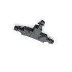 Schwarzes T-Stück mit Führung links