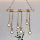 Holz Pendelleuchte Esszimmer Braun, Joaquin