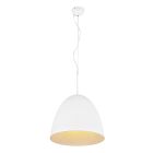 Weiße Pendelleuchte Halbkugel Modern, Ingmar