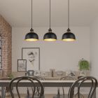 Schwarze Pendelleuchte Industrial, Sylvano