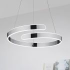 Chrom Pendelleuchte Design, Resy, 37W, 4000K LED, 3-stufig dimmbar
