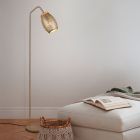 Braune Stehlampe Modern, Delana, mit Schalter