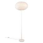 Beige Stehlampe Stoff, Vijay, mit Schalter
