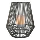 Graue Solar Außen Tischlampe Modern, Rochelle, 1W, 3000K LED, IP44