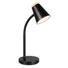 Schwarze Tischleuchte Modern, Rahul, 4,5W, 3000K LED, mit Schalter
