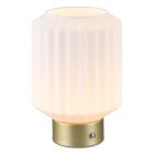 Messing aufladbare Tischlampe Retro, Tamer, 2W, 3000K LED, mit Touch-Dimmer