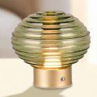 Messing aufladbare Tischlampe Retro, Walid, 2W, 3000K LED, mit Touch-Dimmer
