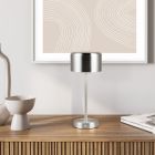 Nickel aufladbare Tischlampe Modern, Dustin, 1W, 3000K LED, mit Touch-Dimmer