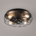 Schwarze Deckenventilator Modern, Roberto, mit Fernbedienung