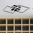 Schwarze Deckenlampe Modern, Semira, 25W, 3000K LED