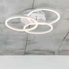 Weiße Deckenlampe Modern, Kobus, 27W, warm- bis kaltweiß einstellbare LED, mit Fernbedienung