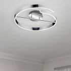 Chrom Deckenlampe Design, Resy, 37W, 4000K LED, 3-stufig dimmbar