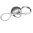 Chrom Deckenleuchte Design, Renso, 28W, 4000K LED, 3-stufig dimmbar