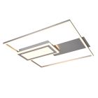 Nickel Deckenlampe Design, Shun, 32W, warm- bis kaltweiß einstellbare LED