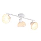 Rattan Wandleuchte Braun, Sijmen