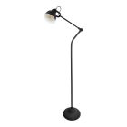 Industrielle Stehlampe Schwarz, Redon, mit Schalter