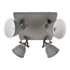 Industrielle Deckenstrahler Grau, Redon