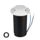 Moderne Bodeneinbaustrahler außen Weiß, Marcus, 1W, 3000K LED, IP67
